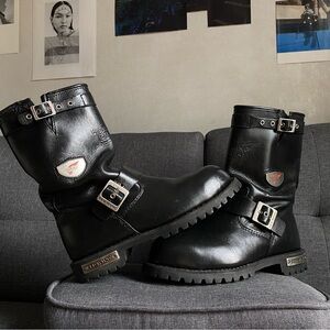 RED WING biker motorcycle leather boots
